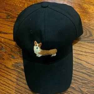 Black Corgi baseball cap